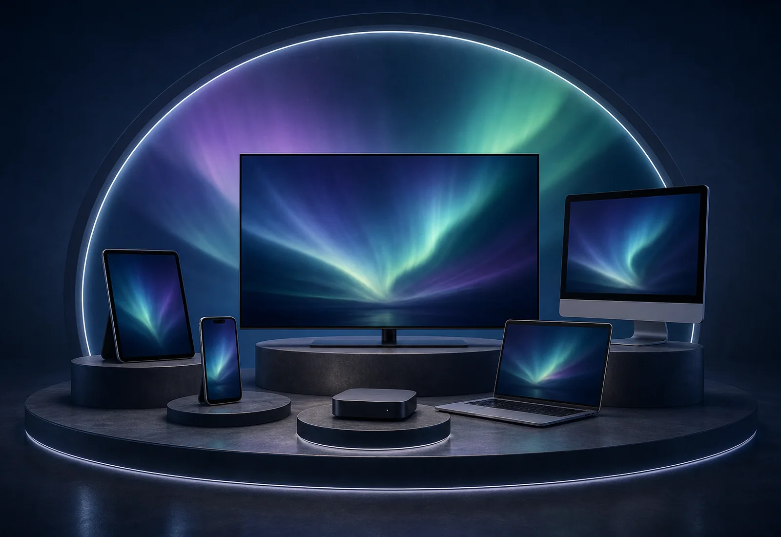 Device and simultaneous-stream map for a multi-screen IPTV household